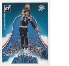 2017-18 Donruss Basketball All Clear For Takeoff Insert #11 Russell Westbrook