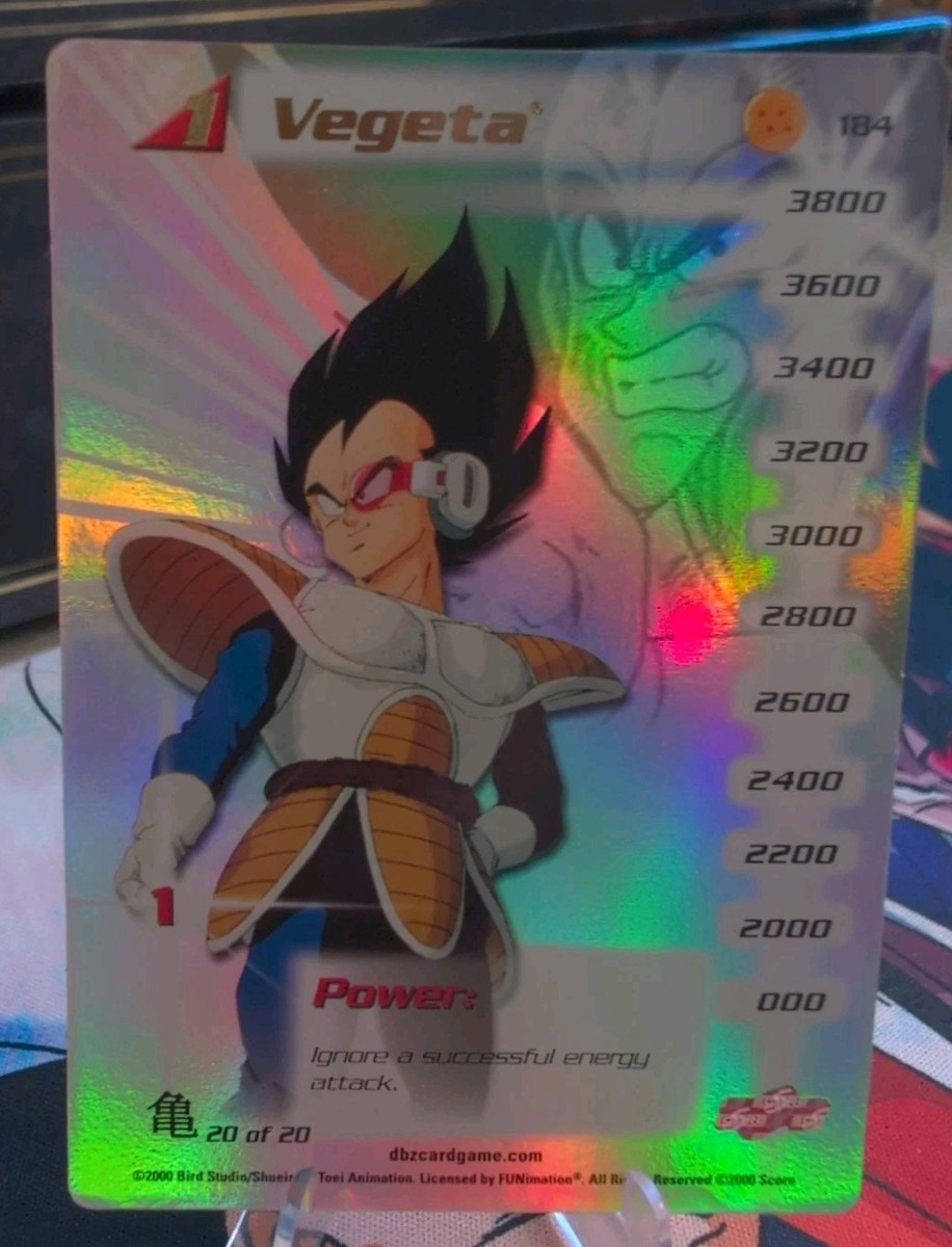 Dragon Ball Z CCG Score Saiyan Saga - Vegeta LV1 Hi-tech - #184