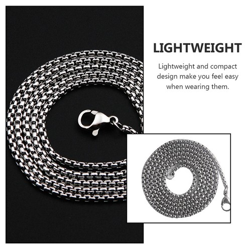 Collier en acier inoxydable pour femmes, Style Simple, sans pendentif, 1 pièce - Foto 5 di 12