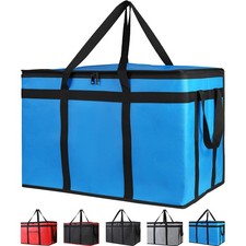 Insulated Food Delivery Bag for Hot Cold Meals Catering Bag Blue 3 Pack PC