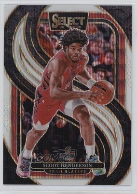 2024 Panini Select Premier Level White Wave Prizm 21/99 Scoot Henderson #119 p8v