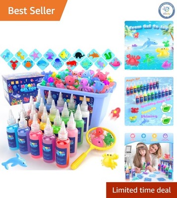 Kids Aqua Gel Toy Set: Magic Water Crafts with 20 Colors & Fine Motor Skills