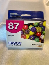 Epson 87 Magenta Ink Cartridge C13T087320 Exp 12/2016 Sealed OEM