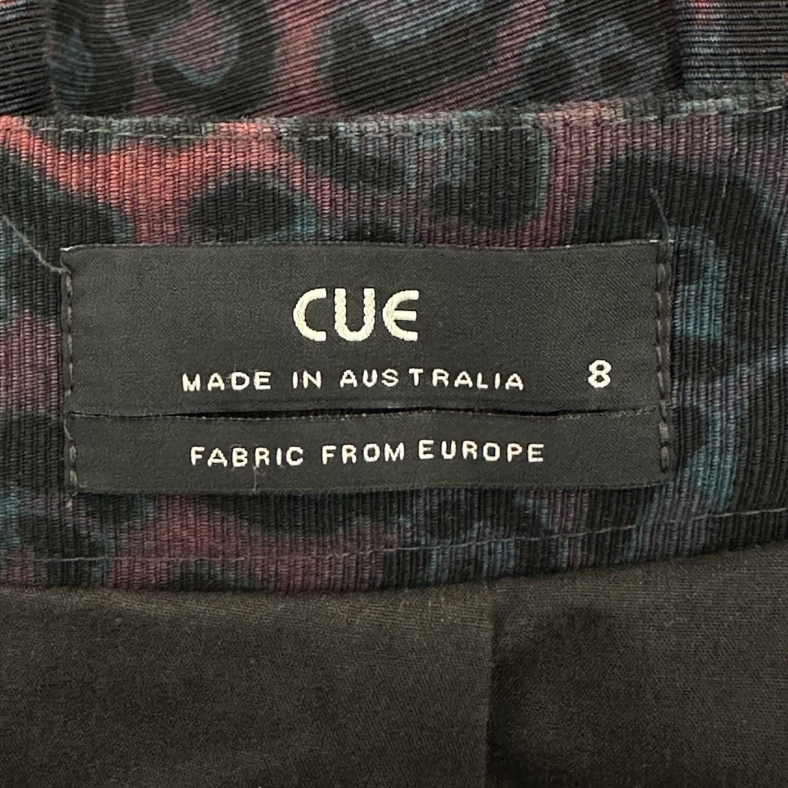 Cue Mini Skirt Women 8 (68 cm Waist) Multicoloured Animal Print Lined Casual Aus image 3