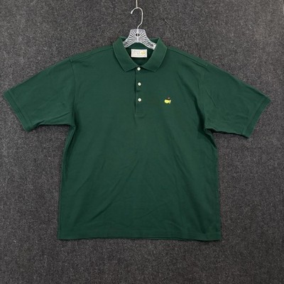 Augusta National Golf Shop Polo Shirt Mens XL Green 60's Two Ply Masters