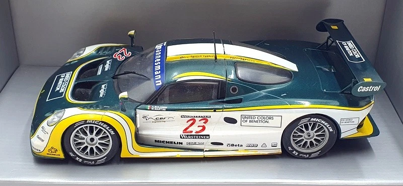 Sun Star 1/18 Scale Diecast 1071 - Lotus Elise GT1 #23 - Green/White - Image 4 of 4