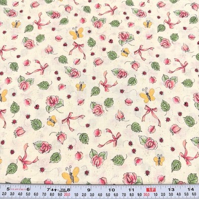 Vintage Nadia s Garden Marjorie Smith Steele Fabri-Quilt Cotton by the HALF YARD