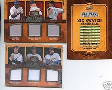 2008 BALLPARK 6 SWATCH DETROIT TIGERS & BOSTON RED SOXS