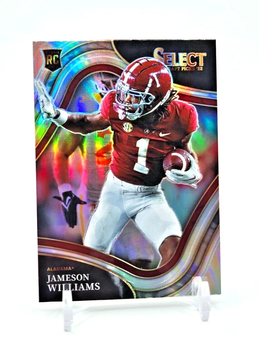 Jameson Williams ROOKIE "Field Level" SILVER PRIZM 2022 Panini Select Draft Pick