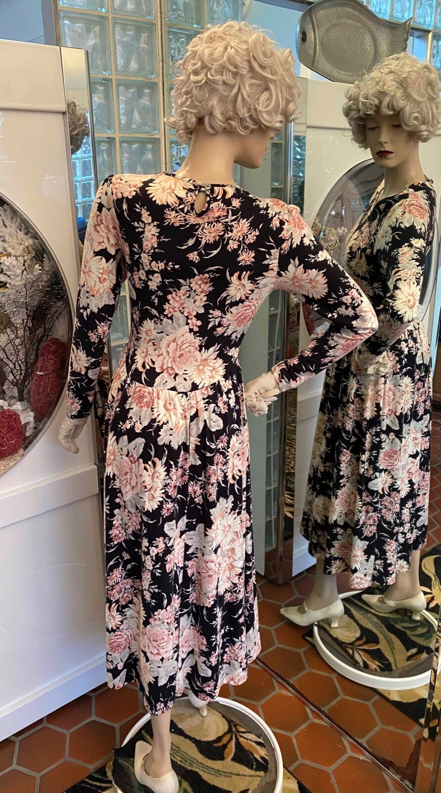 Laura Ashley Made in Italy 100 cotton Floral Maxi Dr… Gem