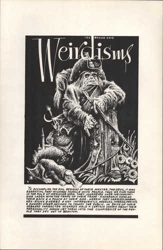 1967 LEE BROWN COYE original vintage 11x17 poster WIZARDS Weirdisms HALLOWEEN