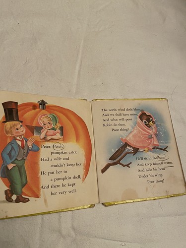 Vintage 1961 - Mother Goose Nursery Rhymes - Tell a Tales Book - #2511 - Picture 6 of 7