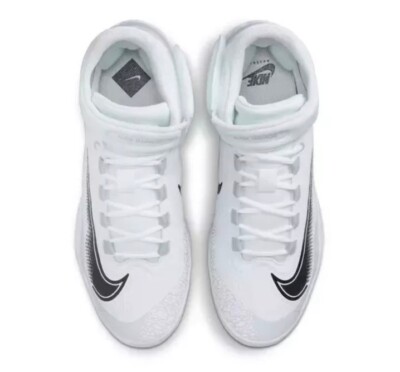 NIKE Alpha Huarache Elite 4 Mid White⚾️Baseball Cleat  display picture 2