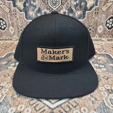 Maker's Mark Whiskey Snapback OSFA Flat Hat Cap