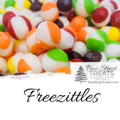 Freezittles (freeze dried skittles) 5''x7'' bag 2.5 ounces