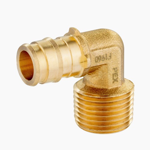 EFIELD Pex A 1/2"x1/2" Male Elbow 2 To100 Packs Expansion Brass Fittings No Lead