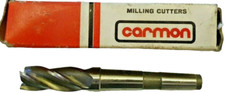 FRESA CILINDRICA FRONTALE CONICA METALLO DURO HSS CARMON CM41 14 MM CONO MORSE 1