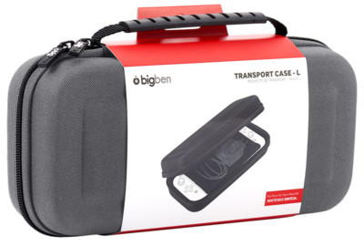 Nintendo SWITCH BIGBEN INTERACTIVE Grey Pouch Large Hard Carrying Case