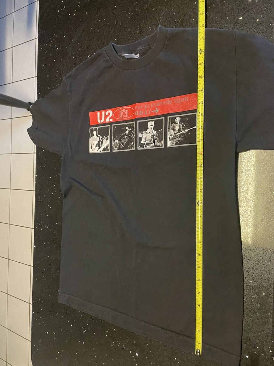 U2 2001年　ツアー　Tシャツ　L VINTAGE 2001 U2 ELEVATION TOUR 2001, LARGE, MURINA TAG