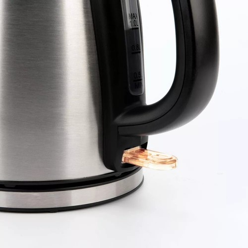 Aroma 1L Electric Water Kettle Stainless Steel Tea Coffee Rapid Boil