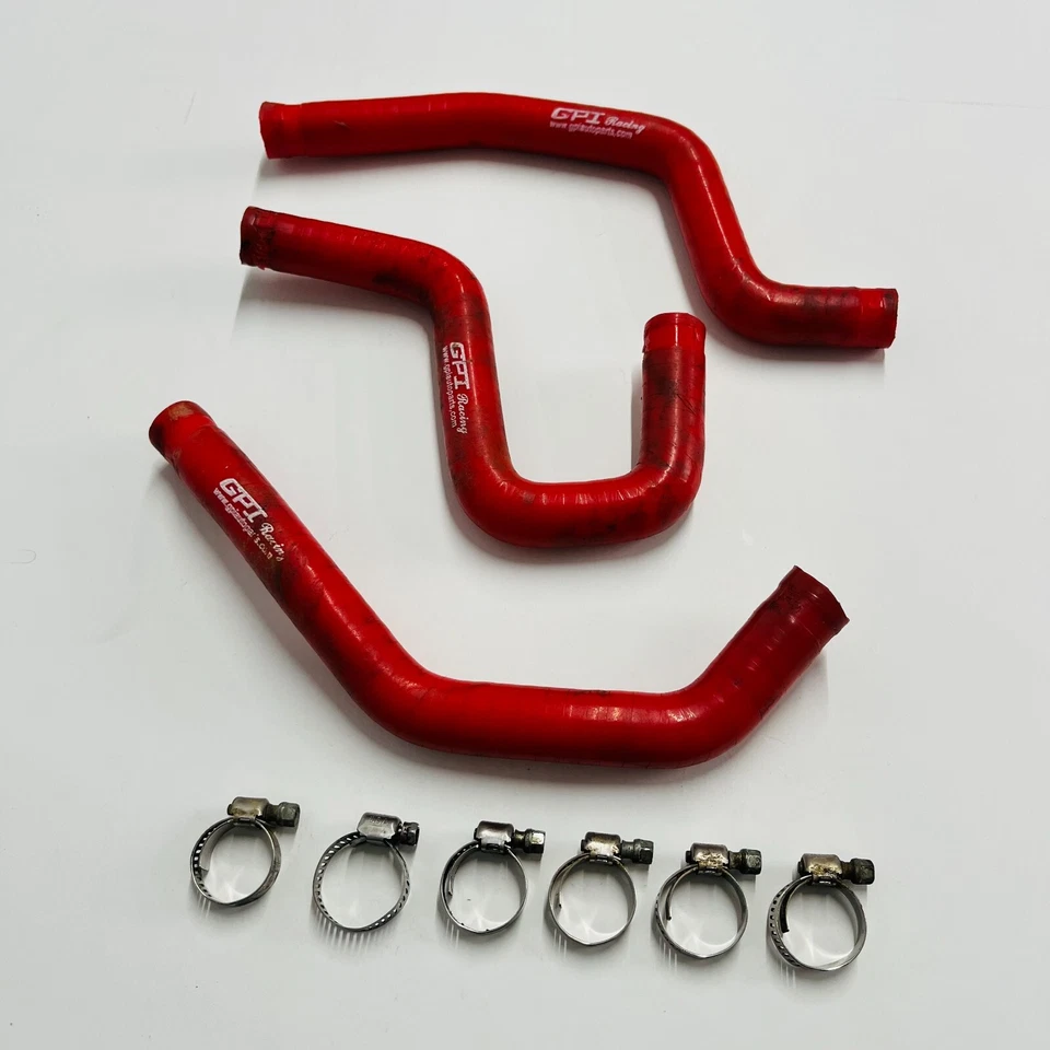 CR85 GPI MANGUERAS RADIADOR LÍNEAS TUBOS ROJO HONDA CR 80 85 R B (1996-2007) Foto 2 de 4