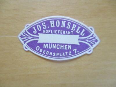(8869) Kleine Reklamemarke - Jos. Honsell München Odeonsplatz