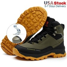 Indestructible Mens Work Boots Steel Toe Safety Shoes Waterproof Non Slip Boots
