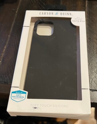 Carson & Quinn Silicone Case for iPhone 12 / 12 PRO (6.1'') - BLACK - NEW
