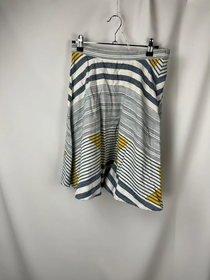 Falda circular Plenty by Tracy Reese para mujer color hilo azul talla XS Foto 4 de 4