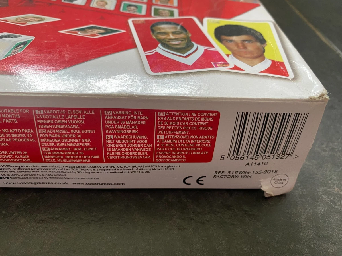 Liverpool FC Top Trumps Match The Crazy Cube Game Free P P