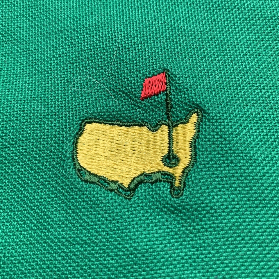 Camisa Polo de Golf Masters Hombres Grande Colección Nacional Augusta Verde Años 60 Dos Capas Foto 4 de 4