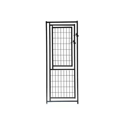 KennelMaster Dog Kennel Gate Panel Latch Pet Entrance or Exit Galvanized Steel