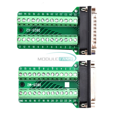 DB25 Terminal 25pin Male/female Connector Signal Module Riveting Debugging Board