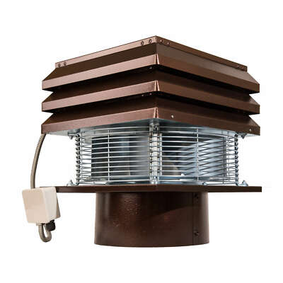 CHIMNEY FAN FOR FIREPLACE BARBECUE exhaust fan PRO Round Flue 30 cm 12'' 110 VOLT