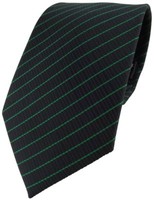 Tigertie Designer Krawatte GrüN Schwarz Gestreift - Schlips Binder Tie