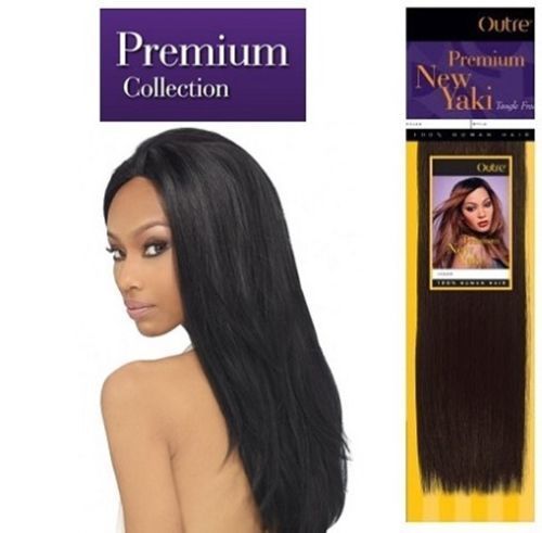 OUTRE PREMIUM NUEVO YAKI 100% CABELLO HUMANO_14"_#1B - Imagen 4 de 4