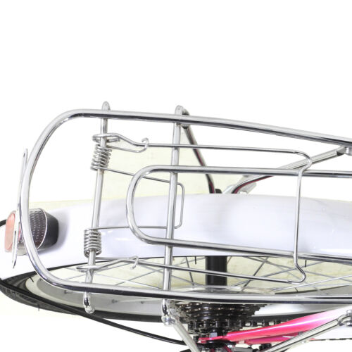 20 Zoll 6-Gang Kinder Mädchen Fahrrad Kinderrad Citybike Rosa Kinderfahrrad Neu - Bild 13 von 17