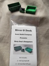 Dirty Dans Dumpster's N Scale Laser Cut Model Dumpster Set