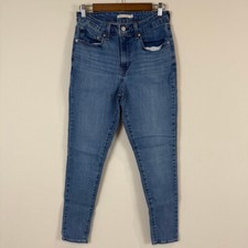 Levi's Womens 721 High Rise Skinny Denim Jeans Tag Sz 30x30 Medium Wash 28x28 