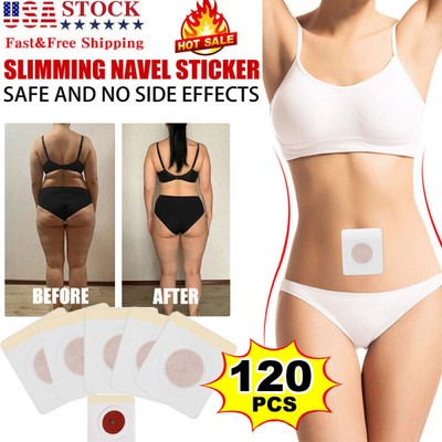 120 Pcs Slim Patch Weight Loss Slimming Diets Pads Detox Burn Fat Adhesive