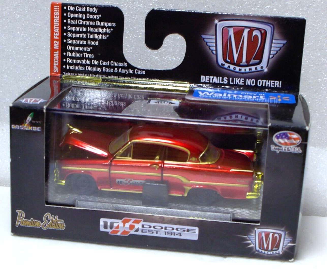 M2 Machines Limited Edition Gold Trim 1957 Dodge Coronet 1:64 Diecast