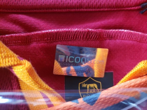 Francesco Totti Signed Jersey AS Roma 1998-99 Icons Authenticate COA Included - Picture 7 of 11
