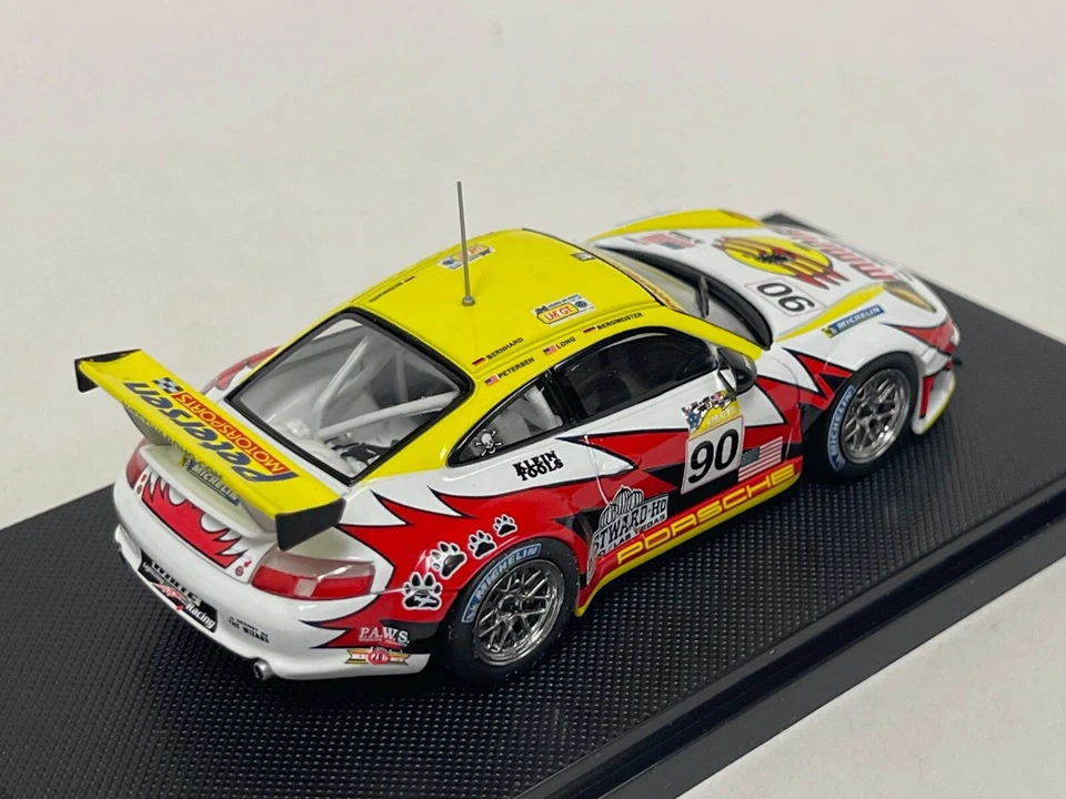 1/43 Ebbro White Lightning Racing Porsche 911 2005 Le Man Car #90 #777 CS1109 Foto 3 de 4