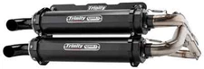 Trinity Racing Cerakote Stage 5 Dual Full Exhaust Muffler For 2018-2022 RZR RS1