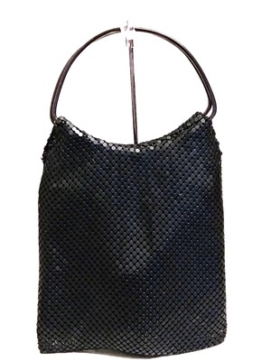 ? Rare HTF Vintage A/X Armani Exchange Black Metal Mesh Purse 