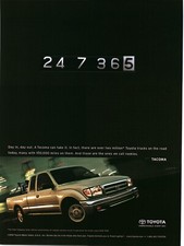 2000 Print Ad - Toyota - Toyota Tacoma Truck Ad - 100000 Miles Are Rookies 2000 Print Ad - Toyota - Toyota Tacoma Truck Ad - 100000 Miles Are Rookies