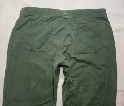 BALENCIAGA Corduroy Pants Sz EUR 38 Sage Green Zip Ankles | eBay