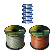 Primary Single Conductor 14 Gauge Power or Ground Wire - 2 Rolls - 200 Feet - Gr