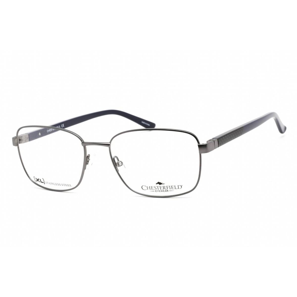 Chesterfield Men's Eyeglasses Full Rim Matte Grey Plastic Frame CH