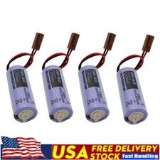4packs BR-AG 3V 1800mAh PLC CNC Battery Non-rechargeable Battery with Brown Plug